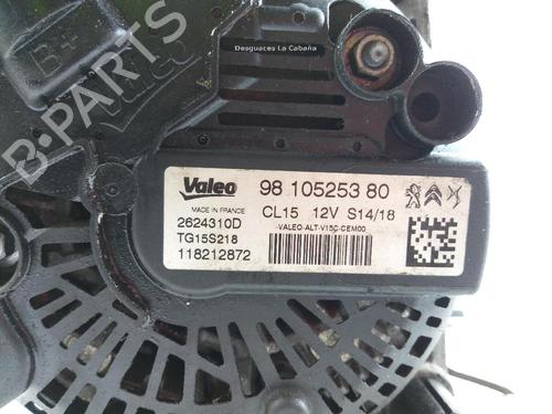 Alternator CITROËN C-ELYSEE (DD_) 1.6 BlueHDi 100 | BP18365624M7 