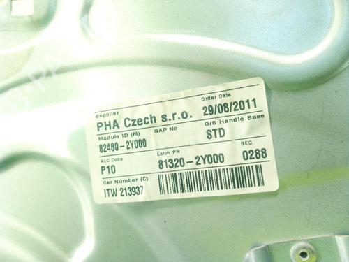 Front right window mechanism HYUNDAI ix35 (LM, EL, ELH) 1.7 CRDi | BP29219389C23 