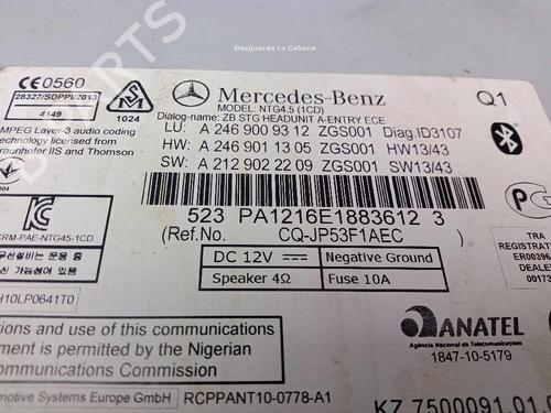 Radio MERCEDES-BENZ A-CLASS (W176) A 180 CDI / d (176.012) | BP31145035E6 - Image 3