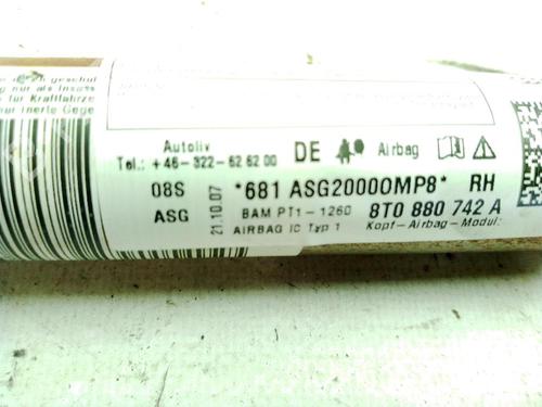 Right curtain airbag AUDI A5 (8T3) 2.7 TDI | BP27513812C12 