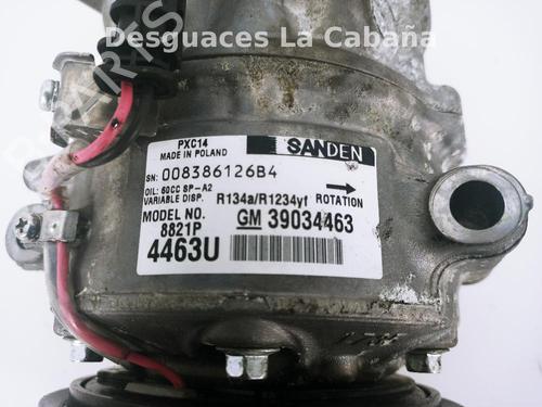 Used AC compressor AC compressor OPEL ASTRA K (B16) 1.4 Turbo (68) (125 hp) 18367698 18367698