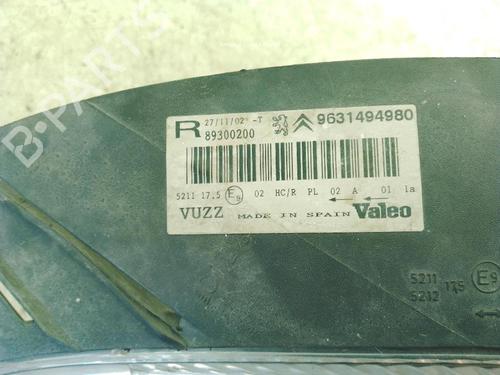 Right headlight CITROËN XSARA PICASSO (N68) 2.0 HDi | BP27714376C29 