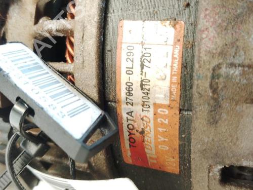 Alternator TOYOTA HILUX VIII Pickup (_N1_) 2.4 D (GUN112_, GUN122_, GUN135_, GUN120_, GUN135R,... | BP29583068M7 