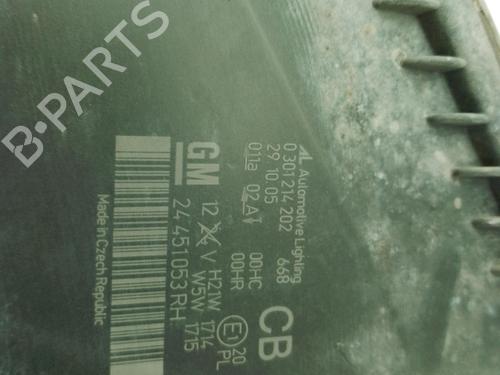 Right headlight OPEL ZAFIRA / ZAFIRA FAMILY B (A05) 1.6 (M75) | BP28578371C29 