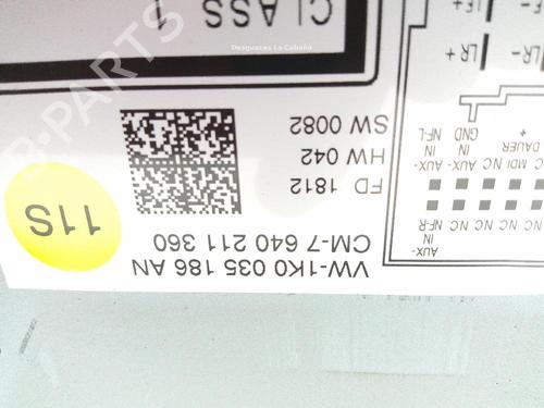 Radio VW GOLF VI (5K1) 1.6 TDI | BP19040853E6 