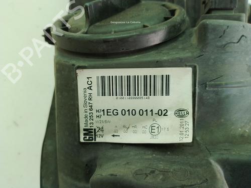 Right headlight OPEL ASTRA J (P10) 1.7 CDTI (68) | BP28578366C29 