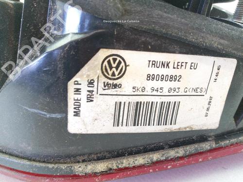Left tailgate light VW GOLF VI (5K1) 1.6 TDI | BP19059691C79 
