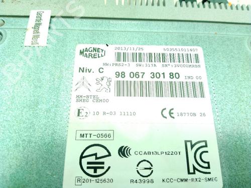 Radio PEUGEOT 208 I (CA_, CC_) 1.2 VTI 82 | BP24044201E6 