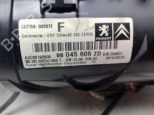 Display monitor PEUGEOT 5008 (0U_, 0E_) 1.6 THP 165 | BP29383370C48 