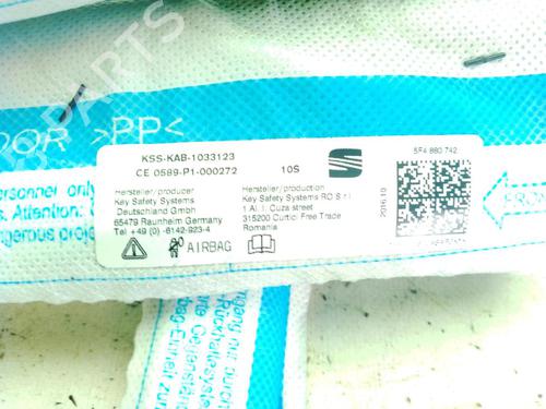 Right curtain airbag SEAT LEON ST (5F8) 2.0 TDI | BP28290718C12 