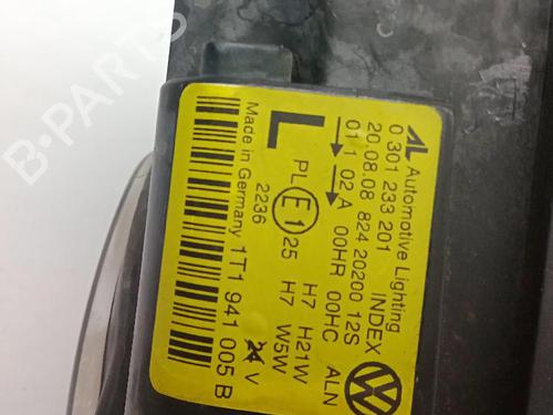 Left headlight VW TOURAN (1T1, 1T2) 1.9 TDI | BP30339167C28