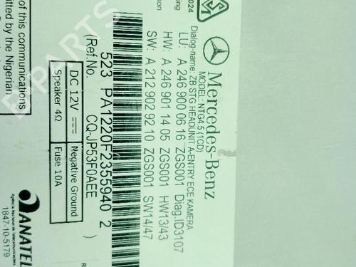 Radio MERCEDES-BENZ A-CLASS (W176) A 180 CDI / d (176.012) | BP30146618E6