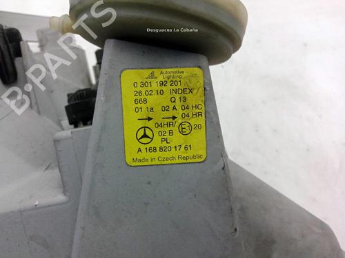 Left headlight MERCEDES-BENZ A-CLASS (W168) A 190 (168.032, 168.132) | BP24001780C28 