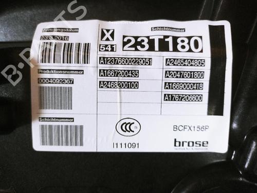 Front right window mechanism MERCEDES-BENZ GLA-CLASS (X156) GLA 200 CDI / d (156.908) | BP31989252C23