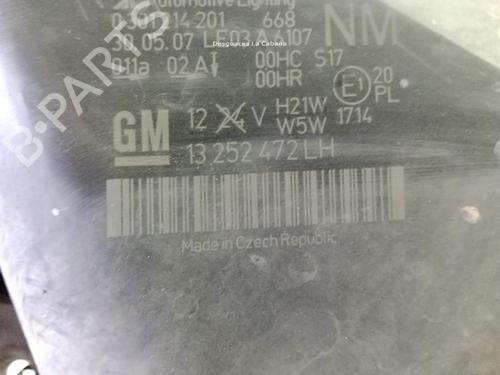 Left headlight OPEL ZAFIRA / ZAFIRA FAMILY B (A05) 1.9 CDTI (M75) | BP28350697C28 