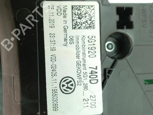 Instrument cluster VW GOLF VII Variant (BA5, BV5) 1.5 TGI | BP24862386C47 