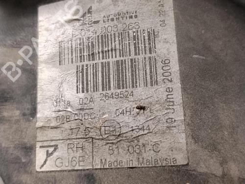 Right headlight MAZDA 6 Hatchback (GG) 2.0 DI (GG14) | BP39093012C29 - Image 5