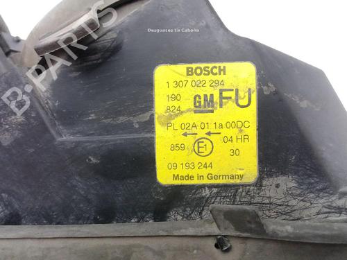 Right headlight OPEL VECTRA B (J96) 2.2 DTI 16V (F19) | BP18861924C29 
