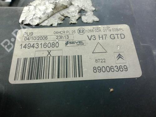 Venstre forlygte CITROËN C8 (EA_, EB_) 2.0 HDi 135 | BP32132352C28 