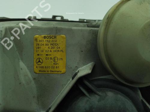Right headlight MERCEDES-BENZ A-CLASS (W168) A 160 (168.033, 168.133) | BP30455799C29 
