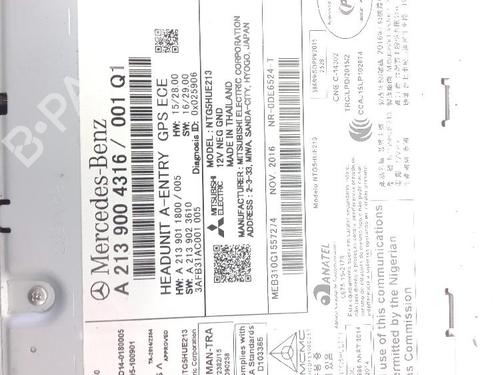Radio MERCEDES-BENZ E-CLASS (W213) E 200 d (213.013) | BP24002241E6 - Image 3
