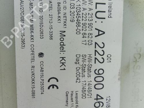 Electronic module MERCEDES-BENZ E-CLASS (W213) E 350 d (213.022) | BP18368886M83 - Image 3