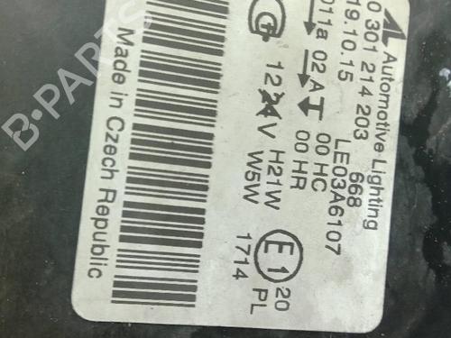 Left headlight OPEL ZAFIRA / ZAFIRA FAMILY B (A05) 1.9 CDTI (M75) | BP32041524C28