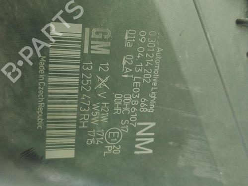 Right headlight OPEL ZAFIRA / ZAFIRA FAMILY B (A05) 1.9 CDTI (M75) | BP29421467C29 