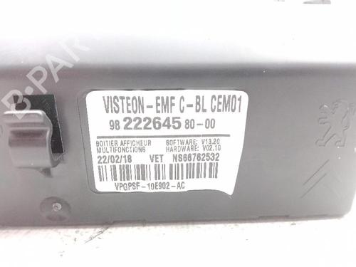 Display monitor CITROËN JUMPY III Platform/Chassis (V_) 1.6 BlueHDi 95 | BP24043798C48 - Image 4