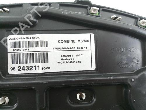 Instrument cluster CITROËN C-ELYSEE (DD_) 1.6 BlueHDi 100 | BP18358225C47 