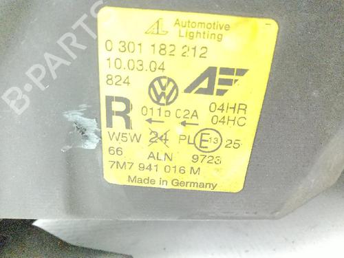 Right headlight SEAT ALHAMBRA (7V8, 7V9) 1.9 TDI | BP24002831C29 