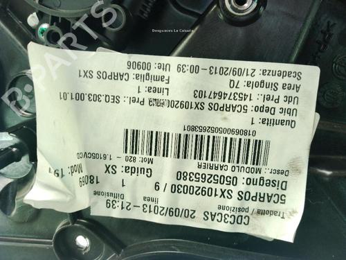 Rear left window mechanism ALFA ROMEO GIULIETTA (940_) 1.6 JTDM (940FXD1A) | BP29875821C24 