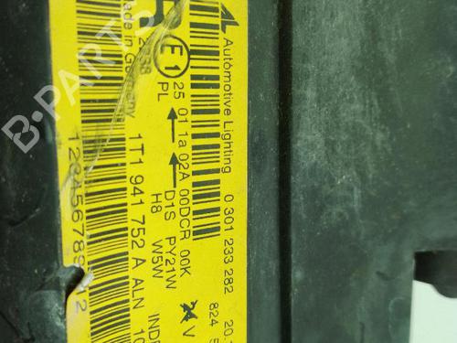 Right headlight VW TOURAN (1T1, 1T2) 2.0 TDI 16V | BP31799344C29 