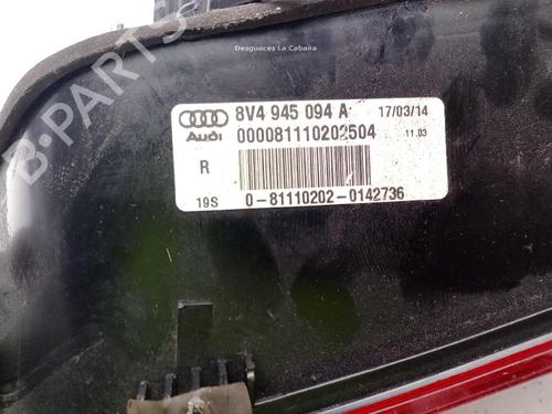 Right tailgate light AUDI A3 Sportback (8VA, 8VF) 2.0 TDI quattro | BP31081221C80 