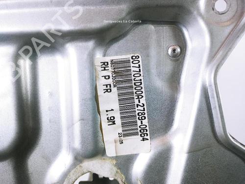 Front right window mechanism NISSAN QASHQAI / QASHQAI +2 I (J10, NJ10, JJ10E) 1.5 dCi | BP24041634C23 