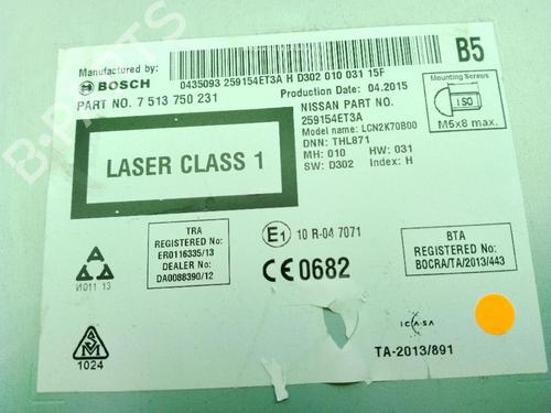 Display monitor NISSAN QASHQAI II SUV (J11, J11_) 1.6 dCi | BP24546384C48 