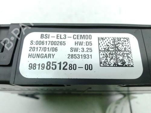 Electronic module PEUGEOT 5008 II (MC_, MJ_, MR_, M4_) 1.2 THP (MRHNYH, MRHNYW, MRHNSJ, MRHNSU, MRHNSM) | BP18357768M83 