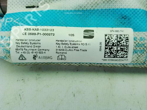 Left curtain airbag SEAT LEON (5F1) 2.0 TDI | BP28838819C11 