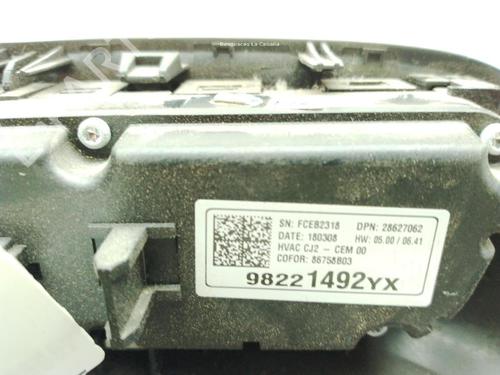 Climate control OPEL CROSSLAND X / CROSSLAND (P17, P2QO) 1.6 Turbo D (75) | BP25349267I5 
