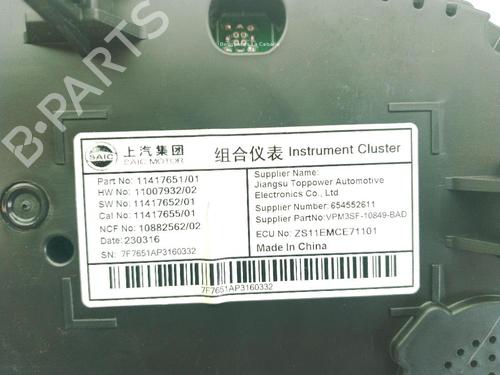 Instrument cluster MG MG ZS SUV (AZS1) EV | BP27450377C47 - Image 4