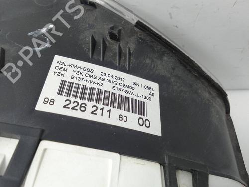 Used Instrument cluster PEUGEOT 208 I (CA_, CC_) 1.2 VTI 82 (82 hp) 24464705