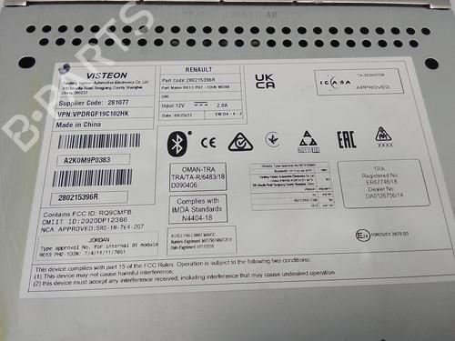 Radio RENAULT EXPRESS Box Body/MPV 1.5 Blue dCi 75 (F6AA) | BP29477224E6 