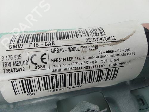 Right curtain airbag BMW X5 (F15, F85) sDrive 25 d | BP21258667C12 