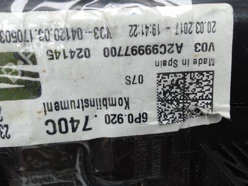 Used Instrument cluster SEAT IBIZA IV (6J5, 6P1) 1.4 TDI (75 hp) 20156591