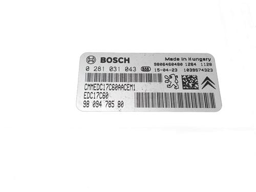 Engine control unit (ECU) CITROËN C4 Picasso I MPV (UD_) 2.0 HDi 138 | BP30963709M57