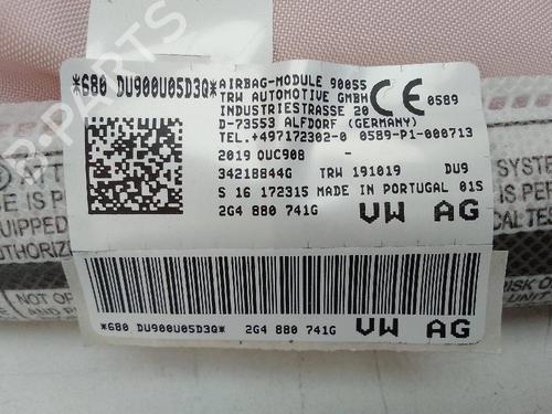 Left curtain airbag VW POLO VI (AW1, BZ1, AE1) 1.0 MPi | BP19105447C11 