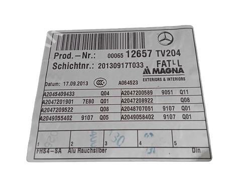 Front left panel MERCEDES-BENZ C-CLASS (W204) C 180 CGI (204.031) | BP35722486C58  - Image 12