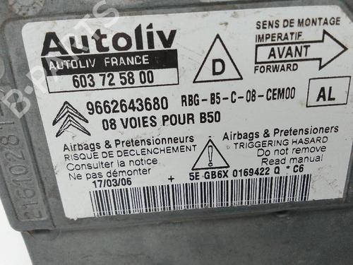ECU airbags CITROËN C4 Coupe (LA_) 2.0 HDi | BP22344195M53 