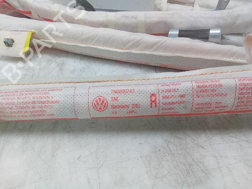 Used Right curtain airbag VW SHARAN (7N1, 7N2) 2.0 TDI (115 hp) 18594194