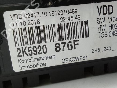 Kombinert Instrument VW CADDY IV MPV (SAB, SAJ) 2.0 TDI (102 hp) 26172803